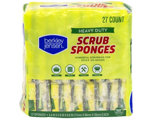 Heavy Duty Scrub Sponges, 27 ct Berkley Jensen