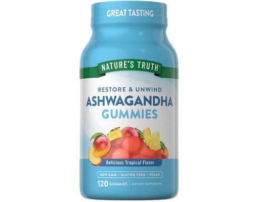 Ashwagandha Gummies, Tropical, 120 ct Nature's Truth