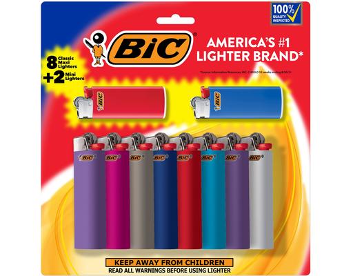 Pocket Lighters, Variety Pack, 10 ct BIC
