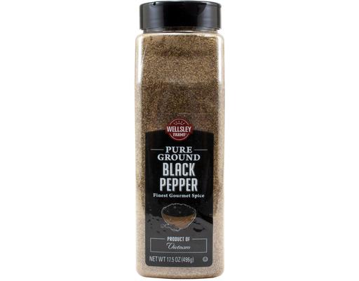 Pure Ground Black Pepper, 17.5 oz Wellsley Farms