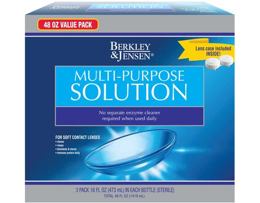Multi-Purpose Solution, 16 fl oz (3-pk) Berkley Jensen