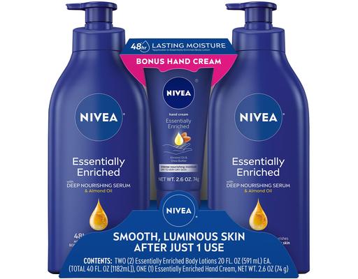 Essentially Enriched Body Lotion & Hand Cream, 3 ct Nivea