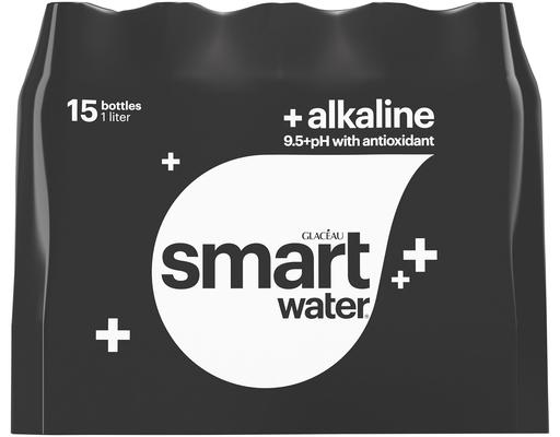 Smartwater Alkaline with Antioxidant Bottles, 33.8 fl oz (15-pk) Glaceau