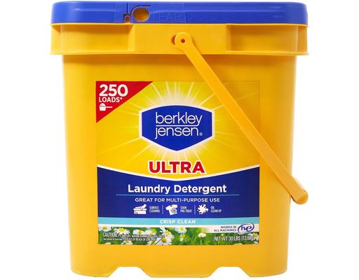 Ultra Laundry Detergent, Crisp Clean, 30 Pounds Berkley Jensen