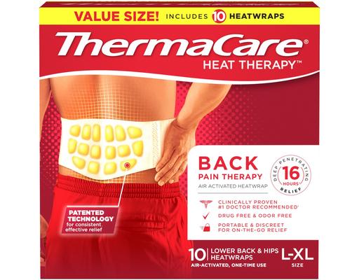 Heat Therapy Lower Back & Hips Heatwraps, L-XL, 10 ct ThermaCare