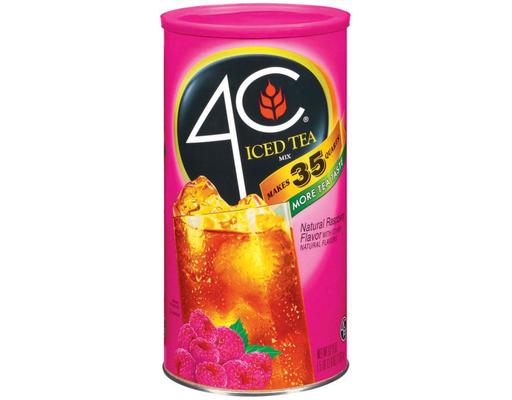 Iced Tea Mix, Raspberry, 92.8 oz 4C