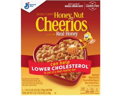Cereal, 27.5 oz (2-pk) Honey Nut Cheerios