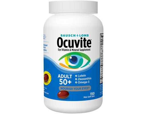 Adult 50+ Eye Vitamin & Mineral Supplement Softgels, 150 ct Ocuvite