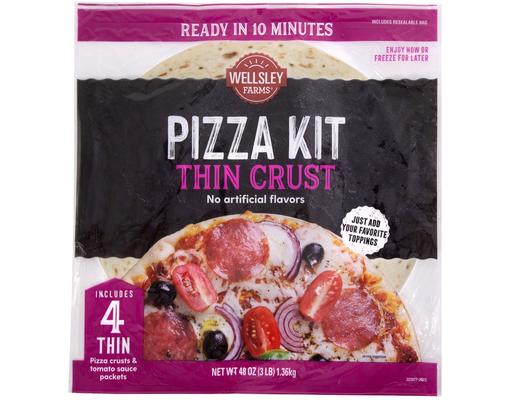 Thin Crust Pizza Kit, 4 ct Wellsley Farms