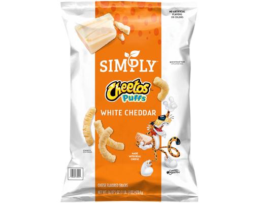Puffs Snack, White Cheddar, 16.875 oz Cheetos
