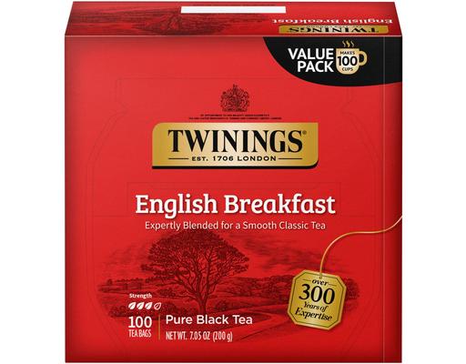 Tea Bags, English Breakfast, 100 ct Twinings