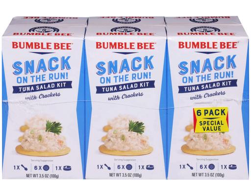 Snack on the Run Salad Kit with Crackers, Tuna, 3.5 oz (6-pk) Bumble Bee