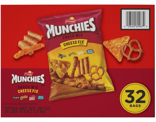 Snack Mix, Cheese Fix, 1.75 oz, 32 pack Munchies