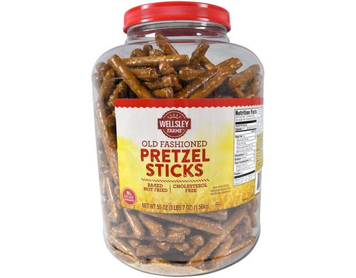 Old Fashioned Pretzel Sticks, 55 oz Wellsley Farms