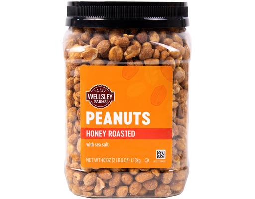 Honey Roasted Peanuts, 40 oz Wellsley Farms