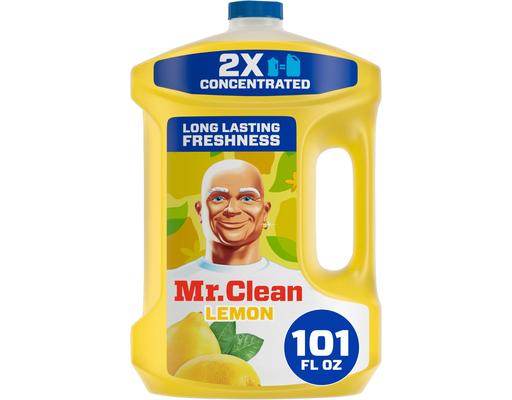 Mr.Clean 2X Concentrated Multi-Surface Cleaner, Lemon, 101 fl oz Mr. Clean