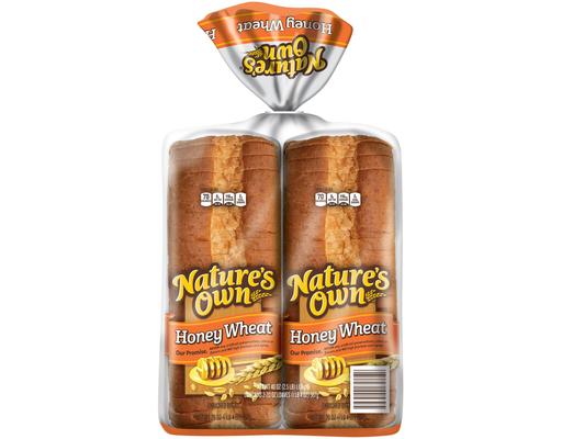 Honey Wheat Bread, 20 oz (2-pk) Nature's Own