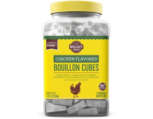 Chicken Flavored Bouillon Cubes, 0.42 oz (75-ct) Wellsley Farms