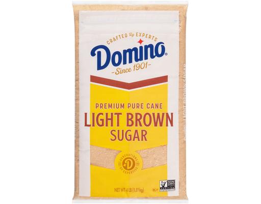 Premium Pure Cane Light Brown Sugar, 4 Pounds Domino