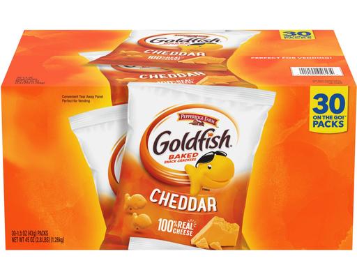 Cheddar Goldfish Crackers-pks, 1.5 oz (30-pk) Pepperidge Farm