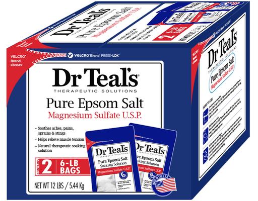 Pure Epsom Salt, 6 Pounds (2-pk) Dr. Teal's