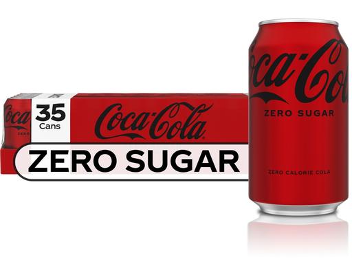 Zero Soda Cans, 12 fl oz, 35 Pack Coca-Cola