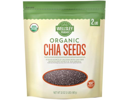 Organic Chia Seeds, 32 oz Wellsley Farms