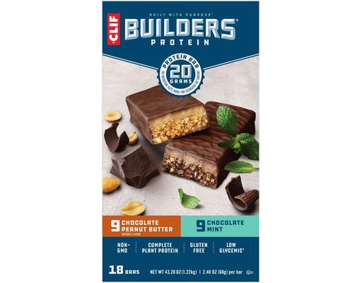 Builders Protein Bars, Variety Pack, 2.4 oz (18-pk) Clif