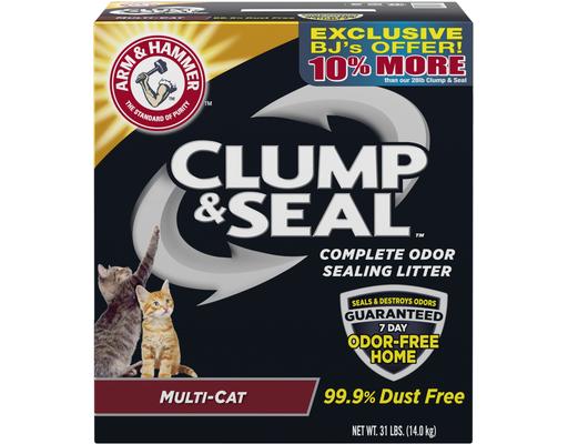 Clump & Seal Complete Multi-Cat Litter, 31 Pounds Arm & Hammer