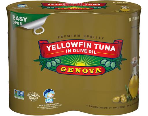 Yellowfin Tuna in Olive Oil, 5 oz (8-pk) Genova