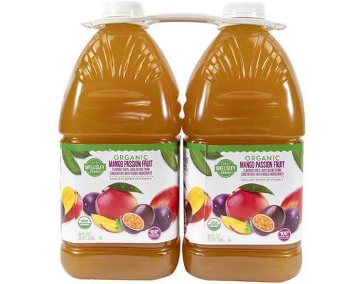 Organic Mango Passion Fruit Juice, 96 fl oz (2-pk) Wellsley Farms