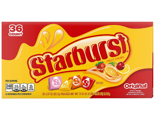 Original Fruit Chews, 2.07 oz, 36 pack Starburst