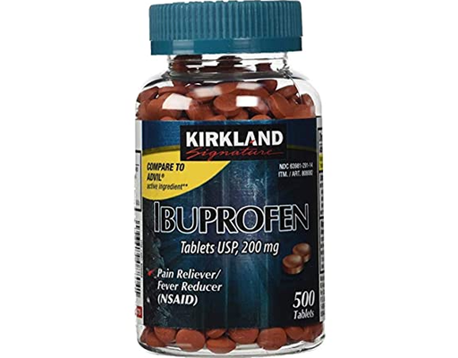 Ibuprofen 200mg Tablets, 500 ct Kirkland Signature
