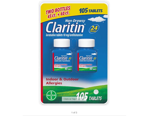 Non-Drowsy Allergy Tablets, 105 ct Claritin