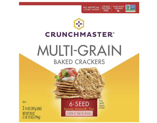Cracker, Multi Grain 6 Seed, 28 oz Crunch Master