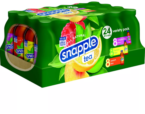 Tea, Variety Pack, 20 fl oz (24-pk) Snapple