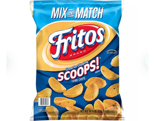Corn Chips, Scoops, 18.125 oz Fritos