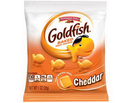 Goldfish Crackers, Cheddar, 1 oz, 45 Pack Pepperidge Farm