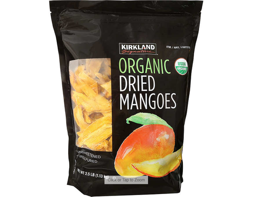 Organic Dried Mango, 40 oz Kirkland Signature