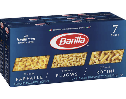 Pasta, Variety Pack, 16 oz (7-pk) Barilla