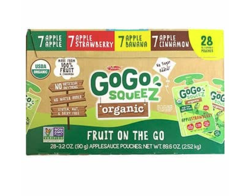 Apple Sauce Pouches, Variety Pack, 3.2 oz (28-pk) Gogo Squeez