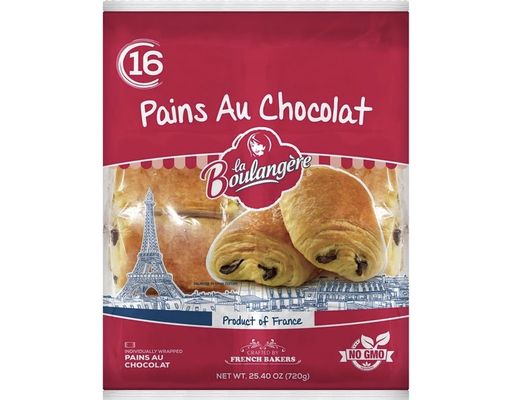 Pains Au Chocolat Croissants, 1.59 oz (16-pk) La Boulangere