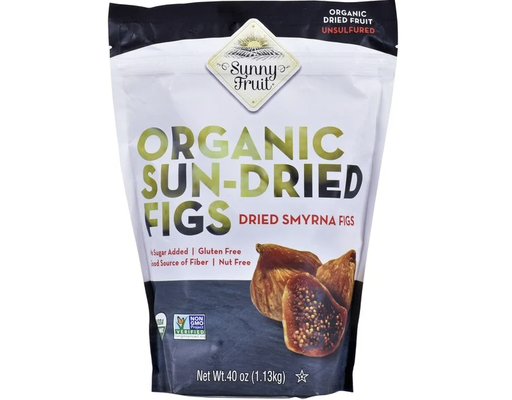 Organic Sun-Dried Figs, 40 oz Sunny Fruit