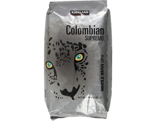 Colombian Supremo Whole Bean Coffee, 48 oz Kirkland Signature