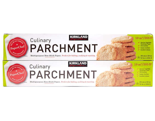 Culinary Non-Stick Parchment Paper, 205 Square Feet (2-pk) Kirkland Signature