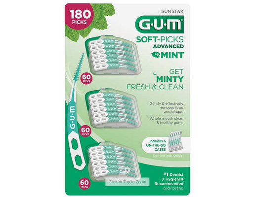 Soft-Picks Advanced Floss, Mint, 180 ct GUM