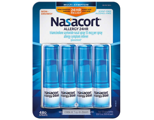 Allergy Nasal Spray, 0.57 fl oz (4-pk) Nasacort