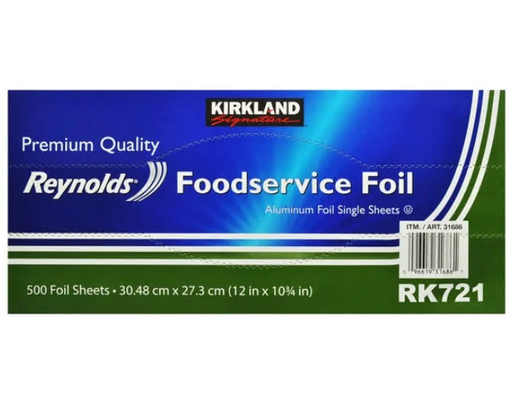 Reynolds Foodservice Foil, Pre-Cut Sheets, 500 ct Kirkland Signature