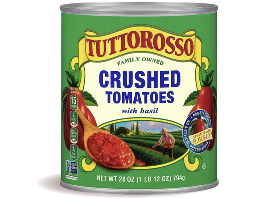 New World Style Crushed Tomatoes with Basil, 28 oz, 8pk Tuttorosso