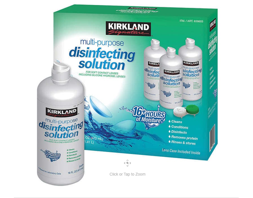 Multi Puropse Disinfect Solution, 16 oz (3-pk) Kirkland Signature